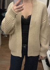 Damen Strickjacke Cardigan Reserved Gr.M Beig...