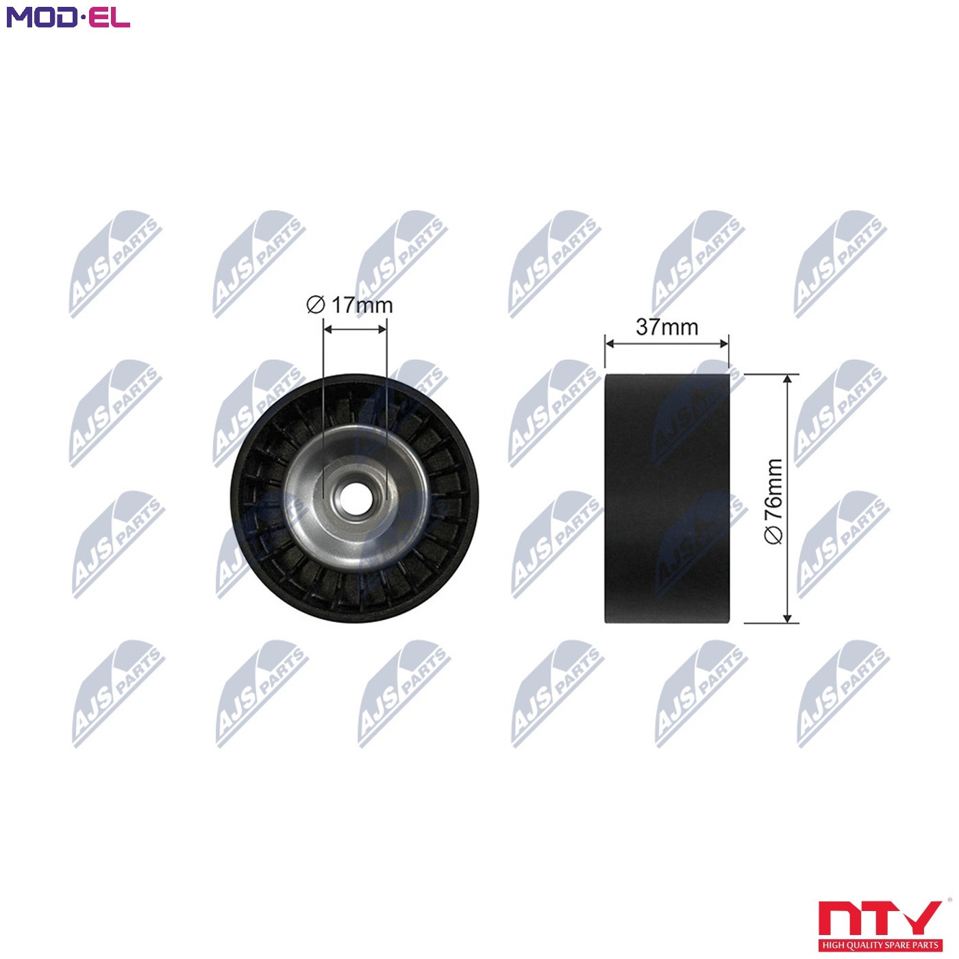 TENSIONER PULLEY VRIBBED BELT RNK-HD-024 FOR HONDA FR-V CR-V/III CIVIC/VIII 2.4L