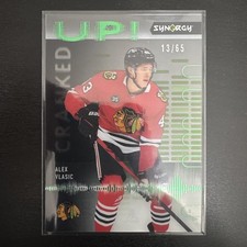 2022-23 Upper Deck Synergy Cranked Up Green 13/65 Alex Vlasic #CU-AV 0rc7