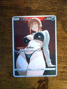 Beautiful Waifu Card - Makima Menacing - Goddess ACG Custom DIY Fan Art Card