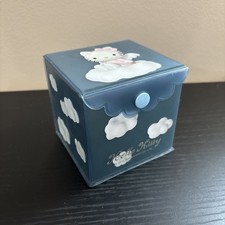Vintage Hello Kitty Sanrio Trinket Mirrored Box Case Container Blue Angel 1998
