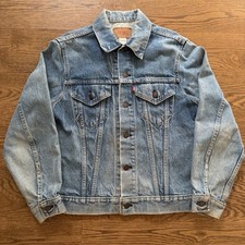 Vintage 70s Levi  s Men  s Denim Blue Jean Jacket Size 40 70505 0213 Type 3 Faded