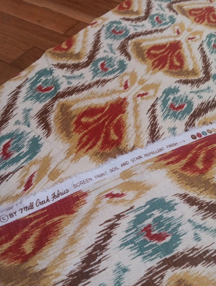 Mill Creek Balotelli printed linen blend drapery fabric Southwestern 10yds - Image 4 of 4