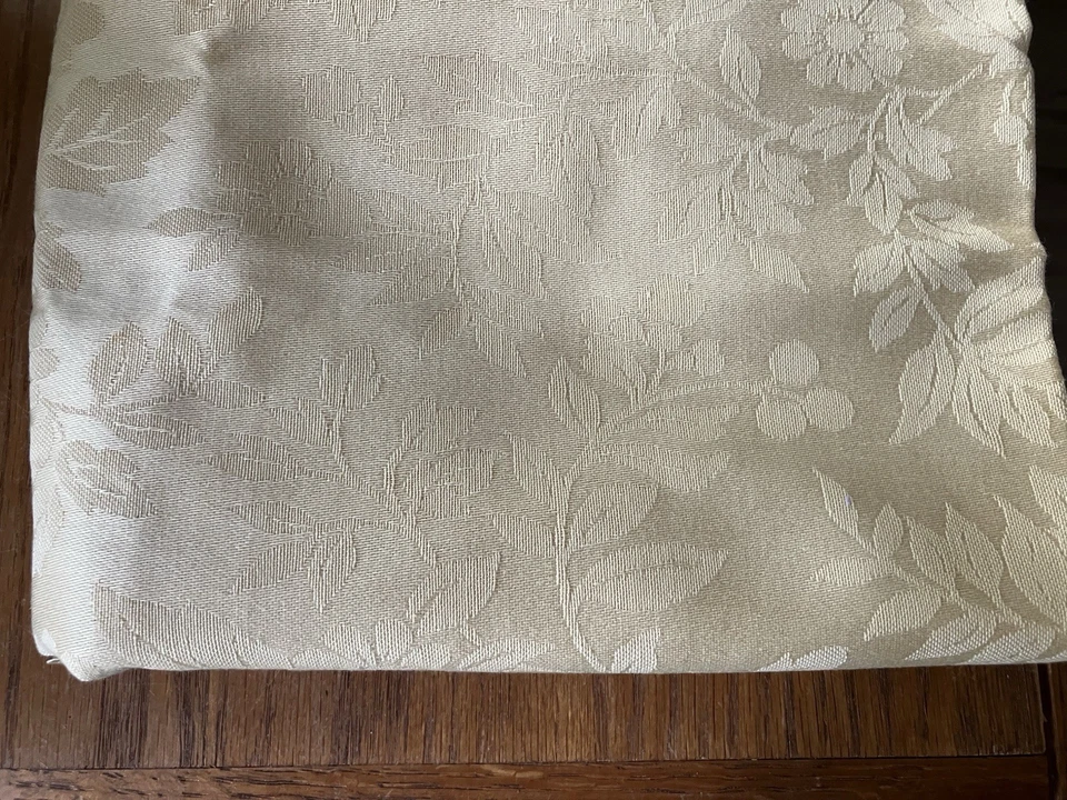 Fabric Sewing Golden Yellow Brocade 2 Piece Lot 53”x35” & 38”x27” Estate - Image 4 of 4