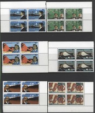 Australia 1976 19th Century Explorers - set of 6, corner blocks of 4, mint MNH