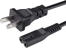 2 Prong AC Power Cord Cable for All In One Printers