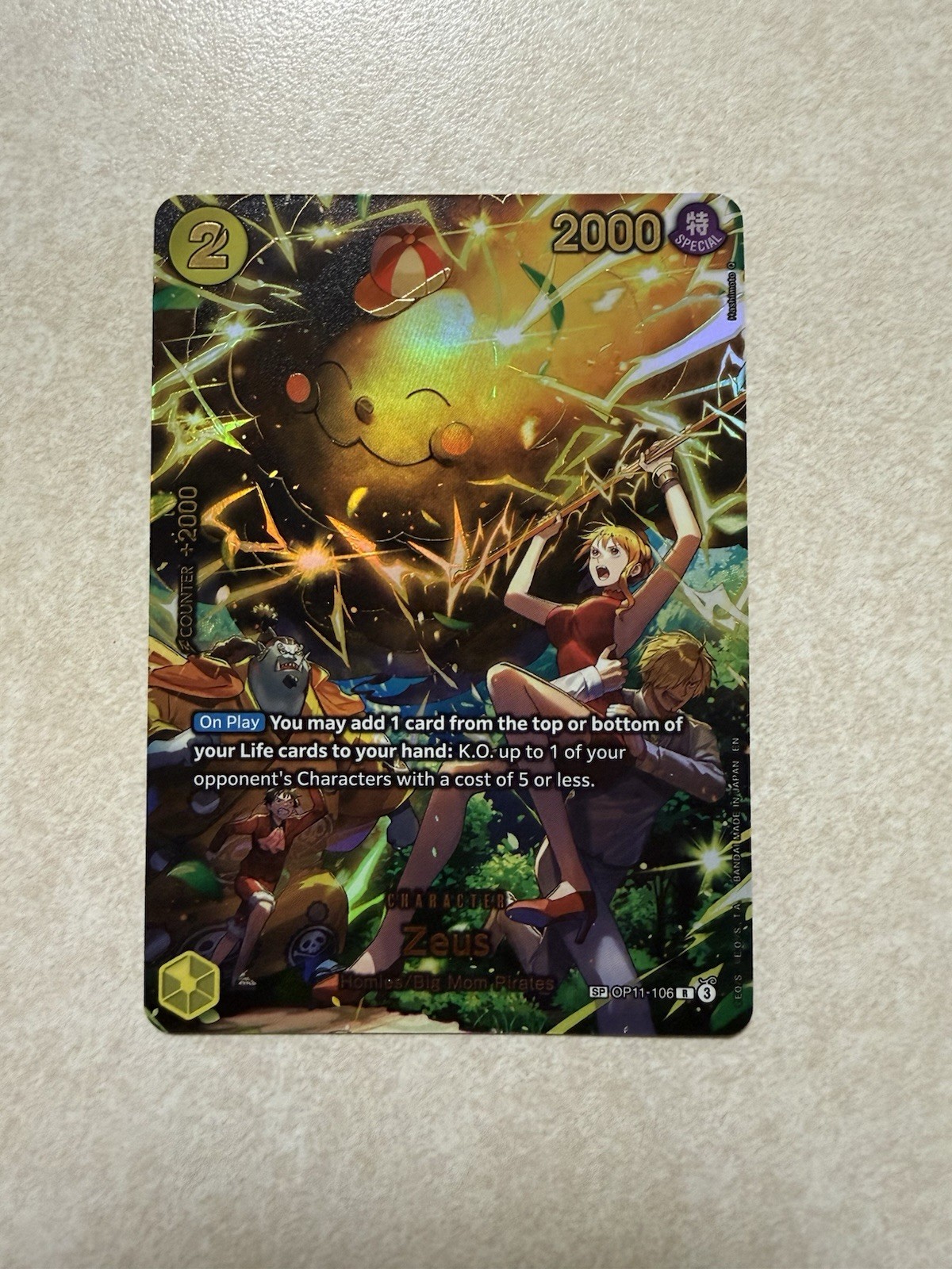 Zeus 2026 Adventure on Kami's Island #OP11-106 Foil (SP) Price