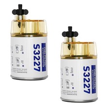 2pack Fuel Filter Water Separator W Clear Bowl For Marine Outboard Motor S3227