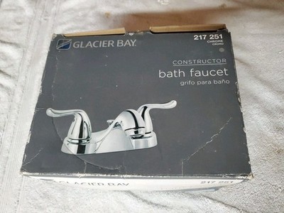Glacier Bay Constructor 4 in. Centerset 2-Handle Bathroom Faucet in Chrome