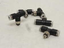 209686 New-No Box; Festo QST-H-M5-5/32-U-M Lot-5 T-Fitting; 5/32"Tube x M5 Threa