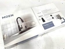 Moen Haelyn Matte Black 15.93 in. H Pull Down...