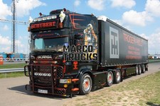 LKW Foto Scania R620 Planensattelzug Deutschland schwarz SCHUBERT TROGER- #h9qv