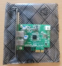 Rocketfish 2-Port USB 3.0 PCI-e Express Card RF-P2USB3 V1.0 TESTED