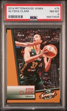 2014 Rittenhouse Wnba #75 Alysha Clark PSA 8 2nd Year Las Vegas Aces