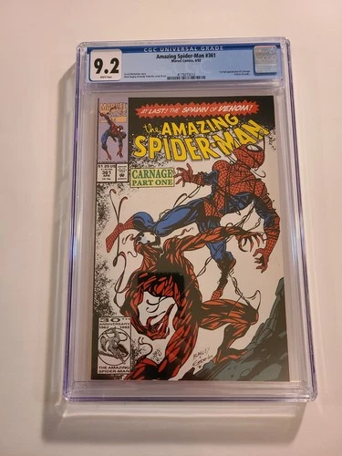 Amazing Spider-Man 361 1st Full Appearance Of Carnage CGC 9.4
