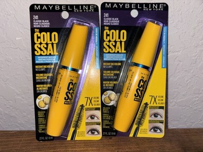 2X Maybelline Volum' Express The Colossal Waterproof Mascara, 241 Classic Black