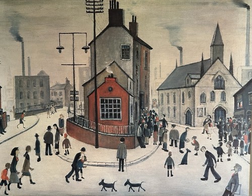 A Street In Clitheroe Print by L. S. Lowry (1887-1976) Medici Society Print 1978 - Picture 8 of 20
