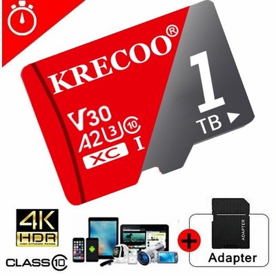Micro SD Card Ultra Memory 128GB 256GB 1TB 2TB for Phone Tablet Security Camera