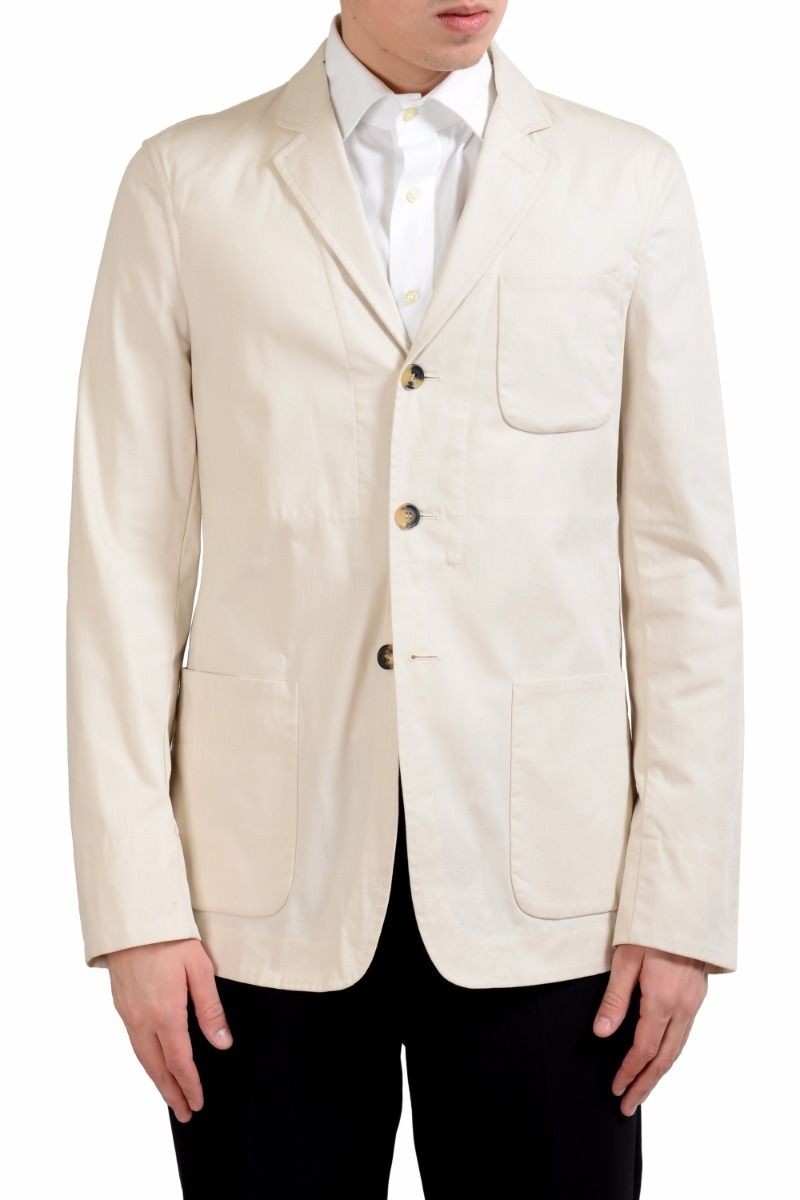 Malo Мужской белоснежный стрейчевый блейзер на трех пуговицах, спортивное пальто, Размер 38, 40, 42, 44, 46