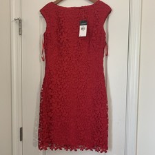 Ralph Lauren Dress Lace Rose Melon Size 10 NWT