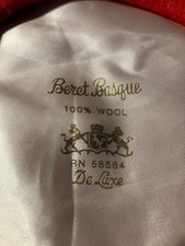 Beret Basque Red 100 wool