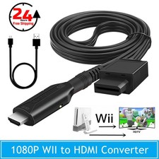 Wii to HDMI Adapter Converter Cable Full HD 1080P Plug  Play for Television PC-
