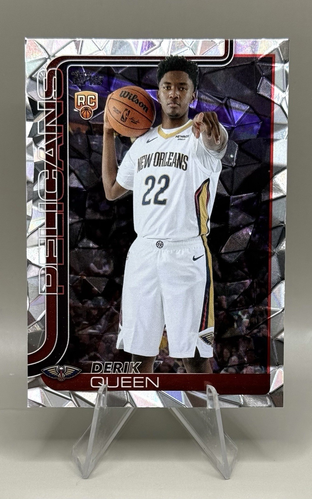 2025-26 Topps Derik Queen RC Diamante Foil Rookie #213 Pelicans