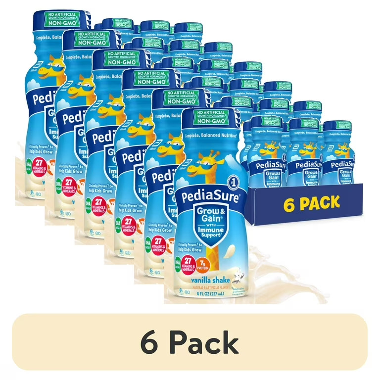 PediaSure Grow & Gain Vanilla Kids Nutrition Shake &ndash; 6 Pac