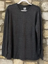 32 Degrees Heat Men's Gray Long Sleeve Crew Neck Shirt Size XL Base Layer