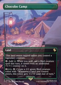Chocobo Camp (Borderless Foil) Commander: Final Fantasy