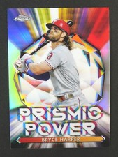 2021 TOPPS Chrome Bryce Harper PRISMIC POWER Baseball Card #PP4