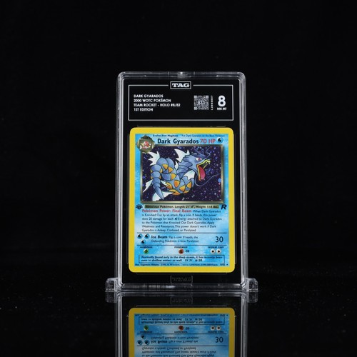 Dark Gyarados (1st Edition) graded TAG 8 for sale on eBay