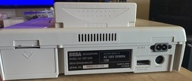 Sega Saturn WHITE Console HST-0014  Japan Box w/ 4 Meg Card & Dayona USA Game
