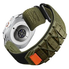 For Samsung Galaxy Watch 7 Ultra 47mm Sports Nylon Woven Watch Strap Colourful