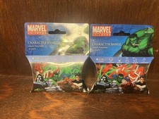 New - Marvel Comics Silly Bandz -Shaped Elastic Bracelets 20 pack - Many Options