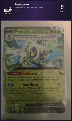 Froslass - ex - Paradox Rift - #3/182 - 2023 - DCM 9 - Mint