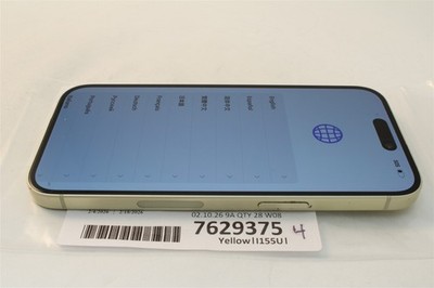 Apple iPhone 15 - 512 GB - Yellow (Unlocked) for sale online | eBay