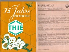 antik DDR Imkerei Imker Katalog Spezialfabrik 75 Jahre Bienen-Thie Neustadt Orla