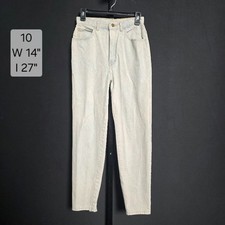 Vintage PS Gitano Jeans Womens 10 High Rise Mom Ankle Snap Button Light Wash 80s