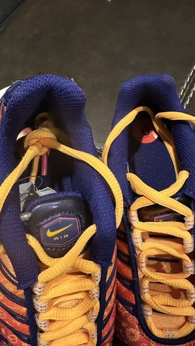 Zapatilla deportiva NIKE TN Air Max talla 4Y vuelta al cole naranja púrpura - Imagen 5 de 7