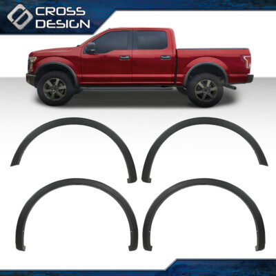 Fit For 15-17 Ford F150 Factory Style Fender Flares Wheel 4PCS Textured Black