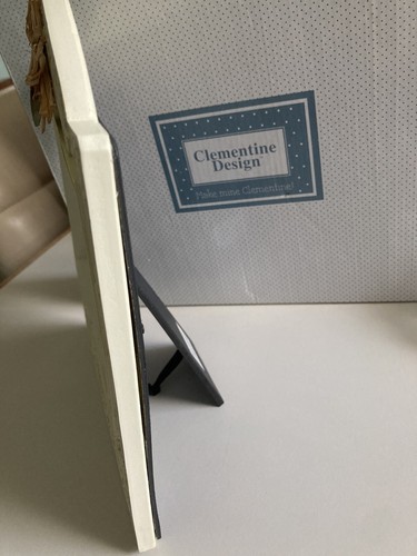 Picture Frame Holds 4X6 Photo Clementine Designs Ivory Color Pretty Leaf Design - Picture 5 of 10