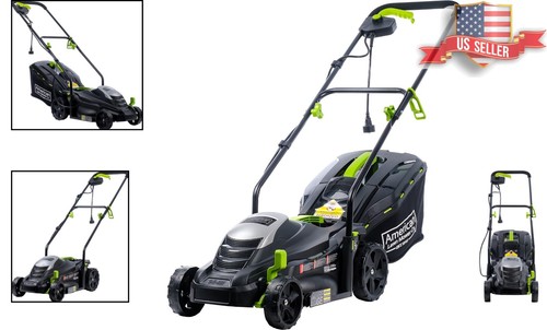 Low-Maintenance Corded Lawn Mower with Adjustable Handle - Clean & Quiet Mowing - Picture 2 of 11