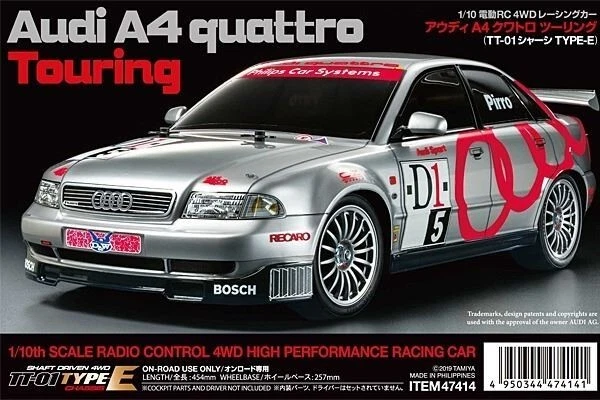 Tamiya RC Modelle, Audi A4 Quattro Touring 4WD TT-01, Rallye Auto - Bild 2 von 4