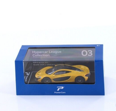 PosterCars 1:64 Hypercar League Collection McLaren P1 Yellow