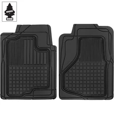 Heavy Duty Car Truck Floor Mats 2PC Rubber Semi Custom Black For VW
