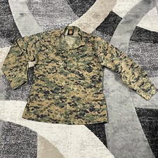 USMC Marine Corps Woodland MARPAT Camo Combat Blouse Top Men Medium Long MCCUU
