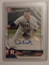 2018 1st BOWMAN DEAN DEETZ PROSPECTS AUTO #PA-DD HOUSTON ASTROS