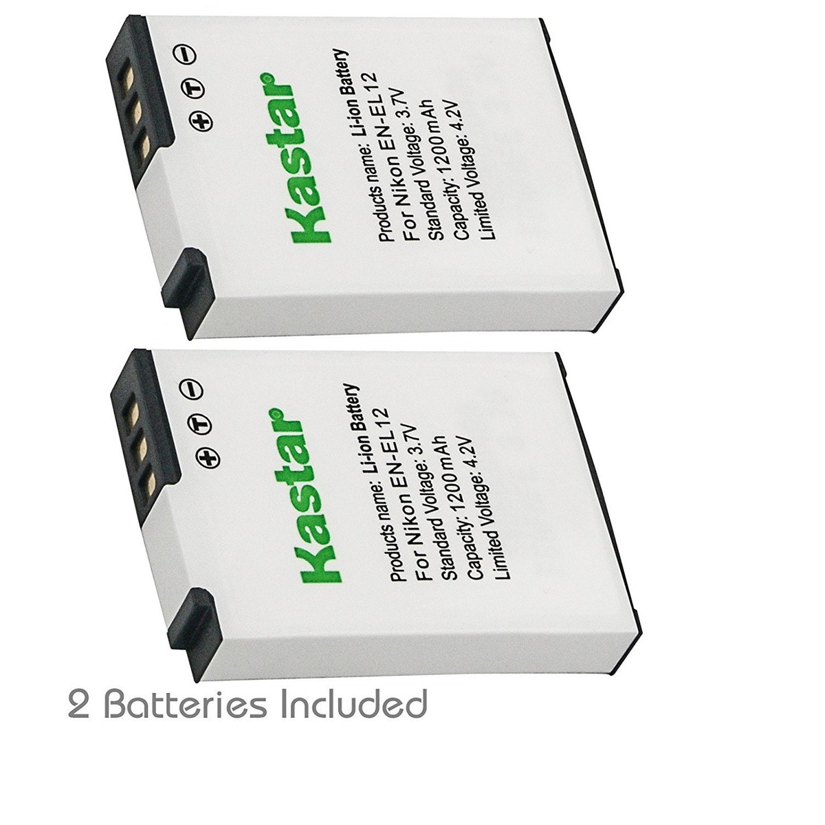 EN-EL12 Battery for Nikon Coolpix S1200pj S6000 S6100 S6150 S6200