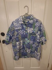 Vintage O  Neill Hawaiian Shirt Mens Medium Blue Y2K Surf Skater Floral Tropical